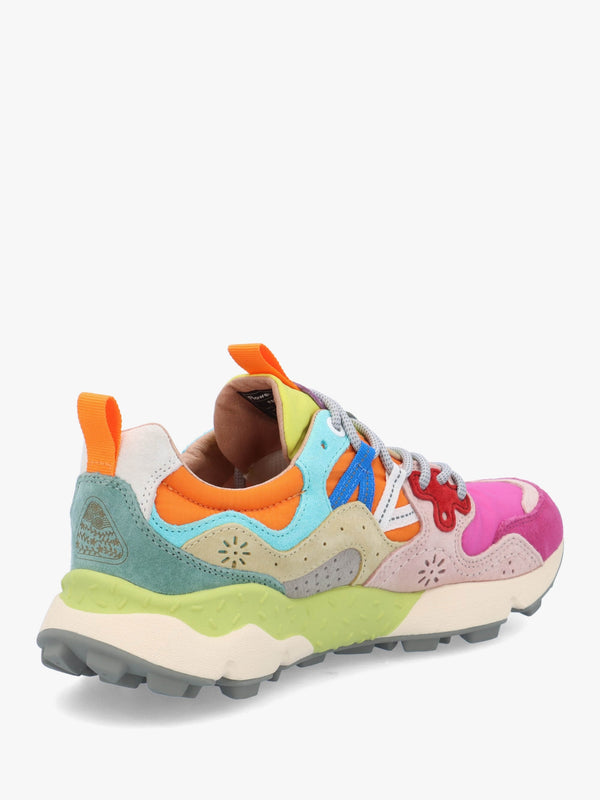 Women's Yamano 3 Fuchsia Pink Multi Suede Trainers