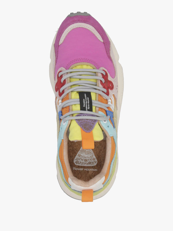 Women's Yamano 3 Fuchsia Pink Multi Suede Trainers