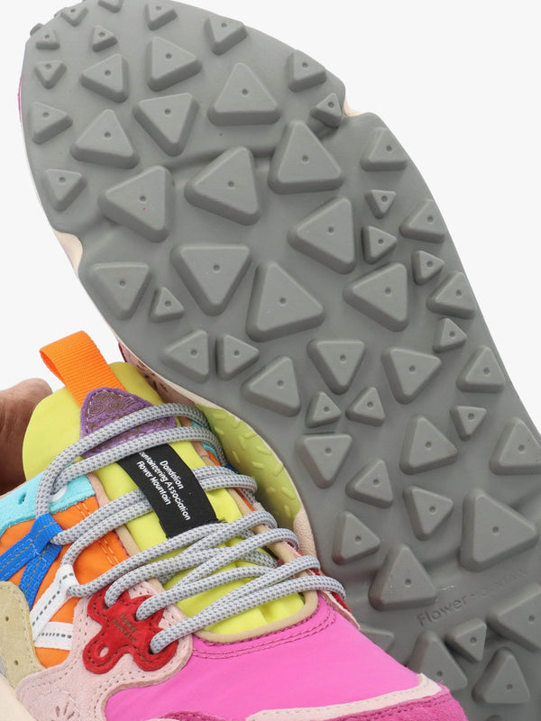 Women's Yamano 3 Fuchsia Pink Multi Suede Trainers