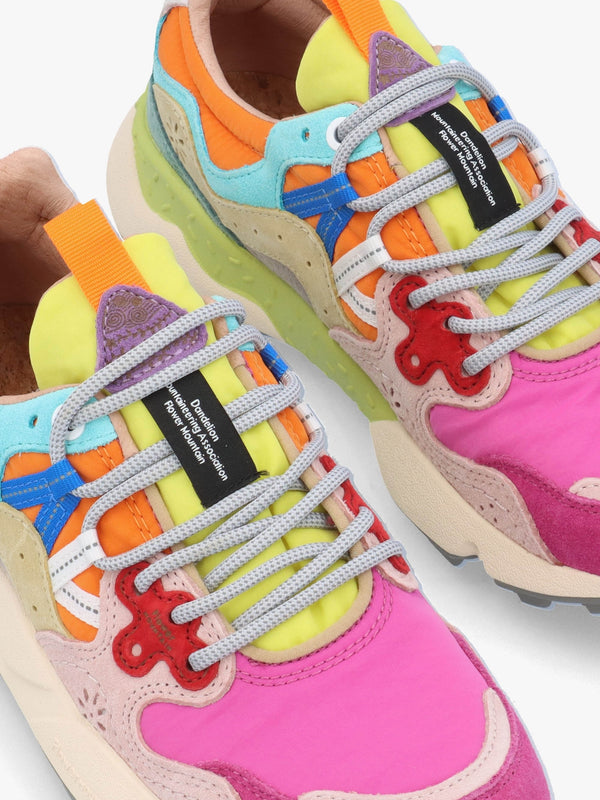 Women's Yamano 3 Fuchsia Pink Multi Suede Trainers