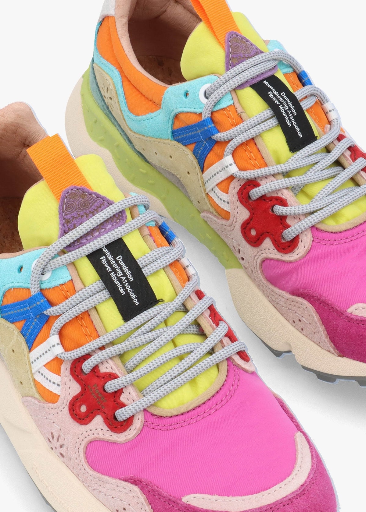 Women's Yamano 3 Fuchsia Pink Multi Suede Trainers