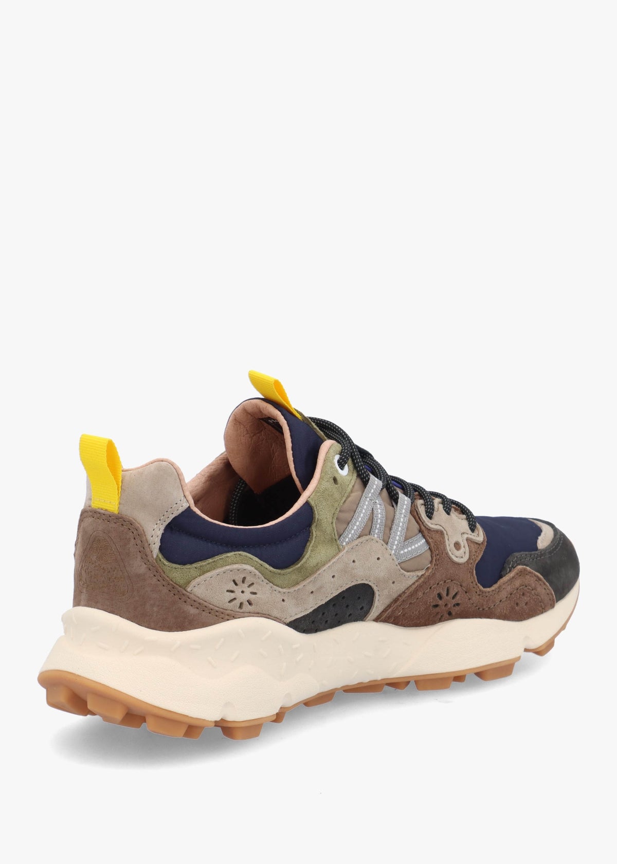 Men’s Yamano 3 Dark Grey Brown Nylon & Suede Trainers