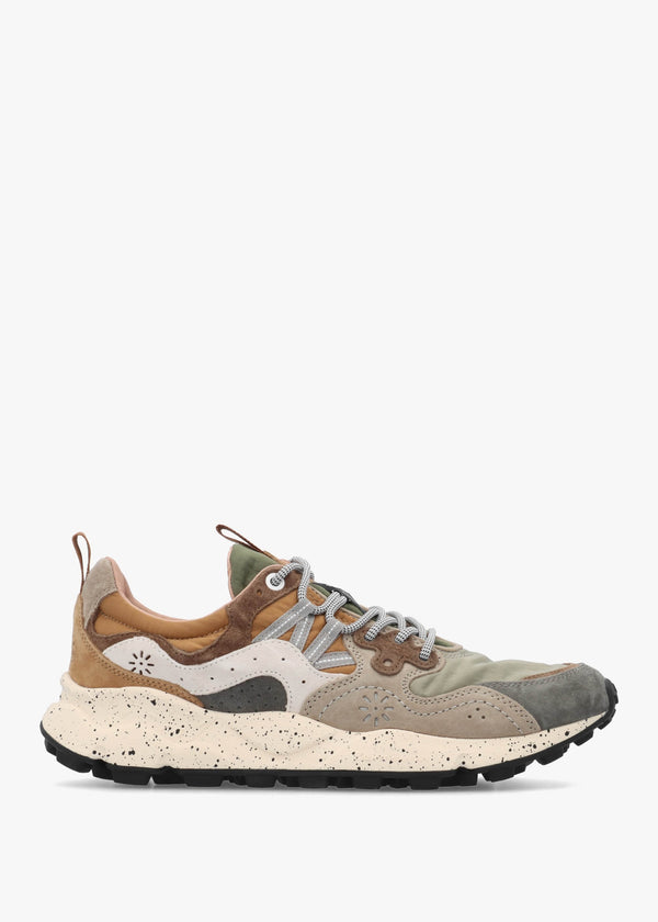 Men’s Yamano 3 Grey Onion Nylon & Suede Trainers
