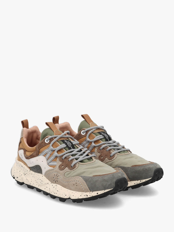 Men’s Yamano 3 Grey Onion Nylon & Suede Trainers