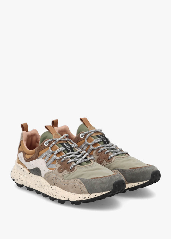 Men’s Yamano 3 Grey Onion Nylon & Suede Trainers
