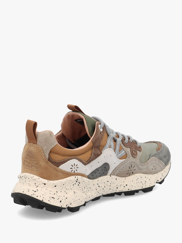 Men’s Yamano 3 Grey Onion Nylon & Suede Trainers