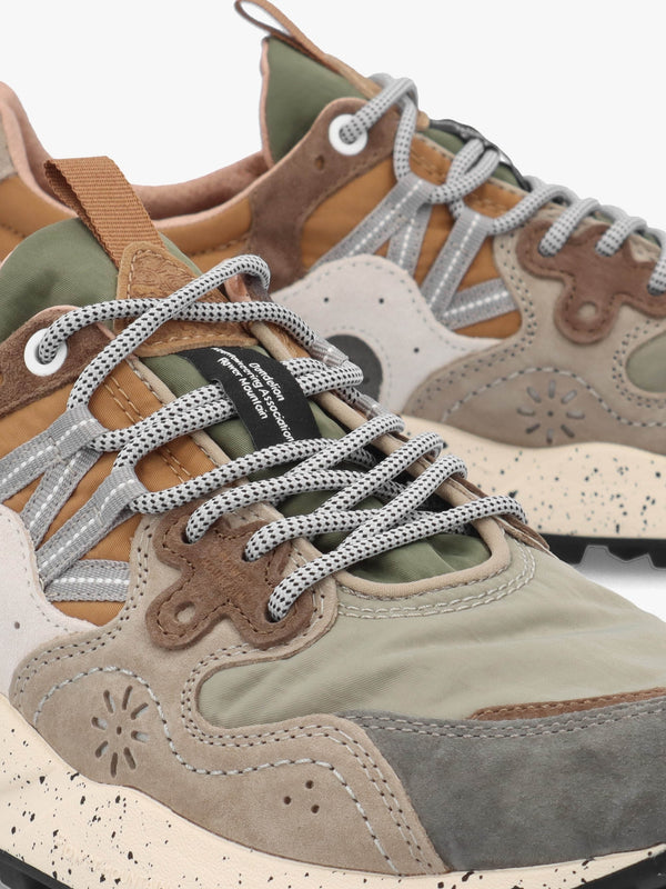 Men’s Yamano 3 Grey Onion Nylon & Suede Trainers