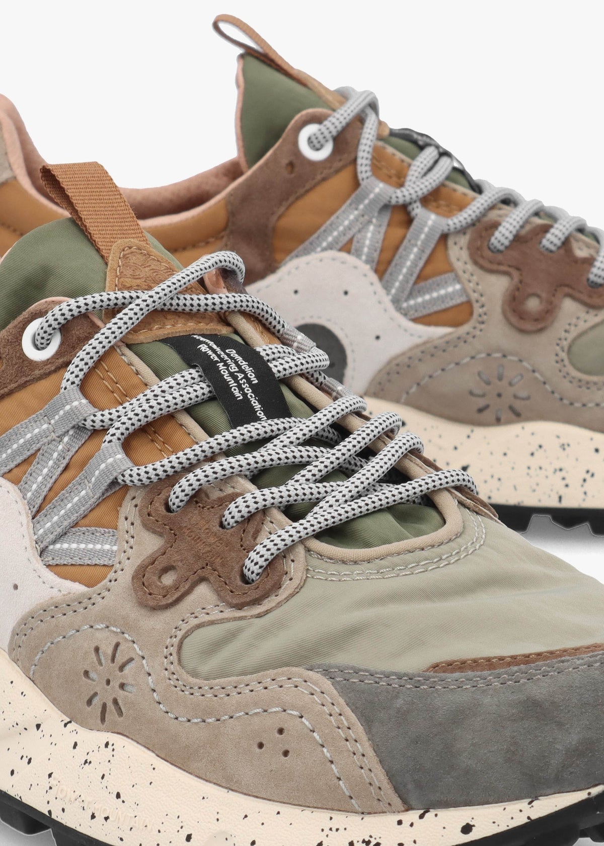 Men’s Yamano 3 Grey Onion Nylon & Suede Trainers