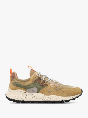 Men’s Yamano 3 Kaki Military Canvas & Suede Trainers