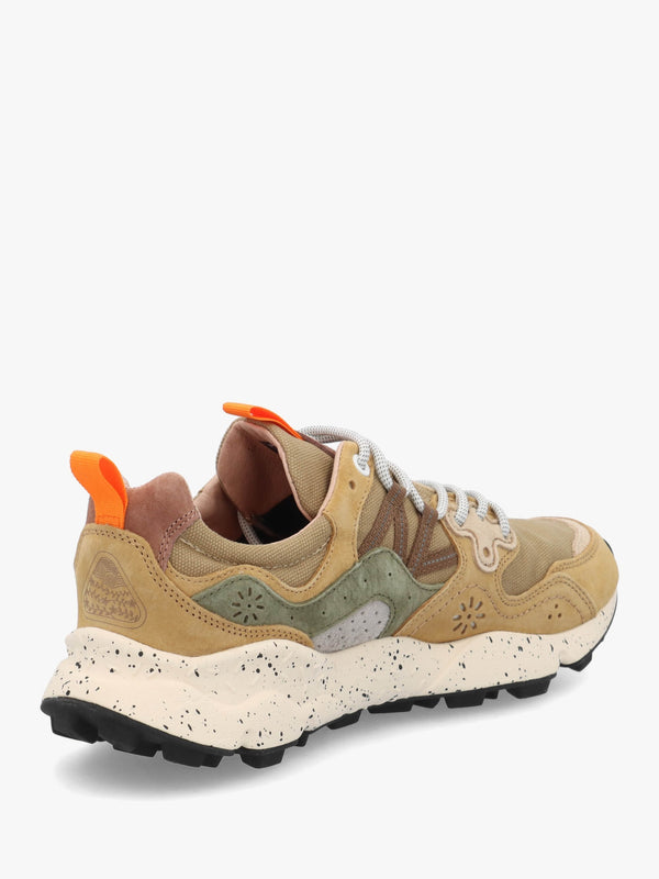 Men’s Yamano 3 Kaki Military Canvas & Suede Trainers