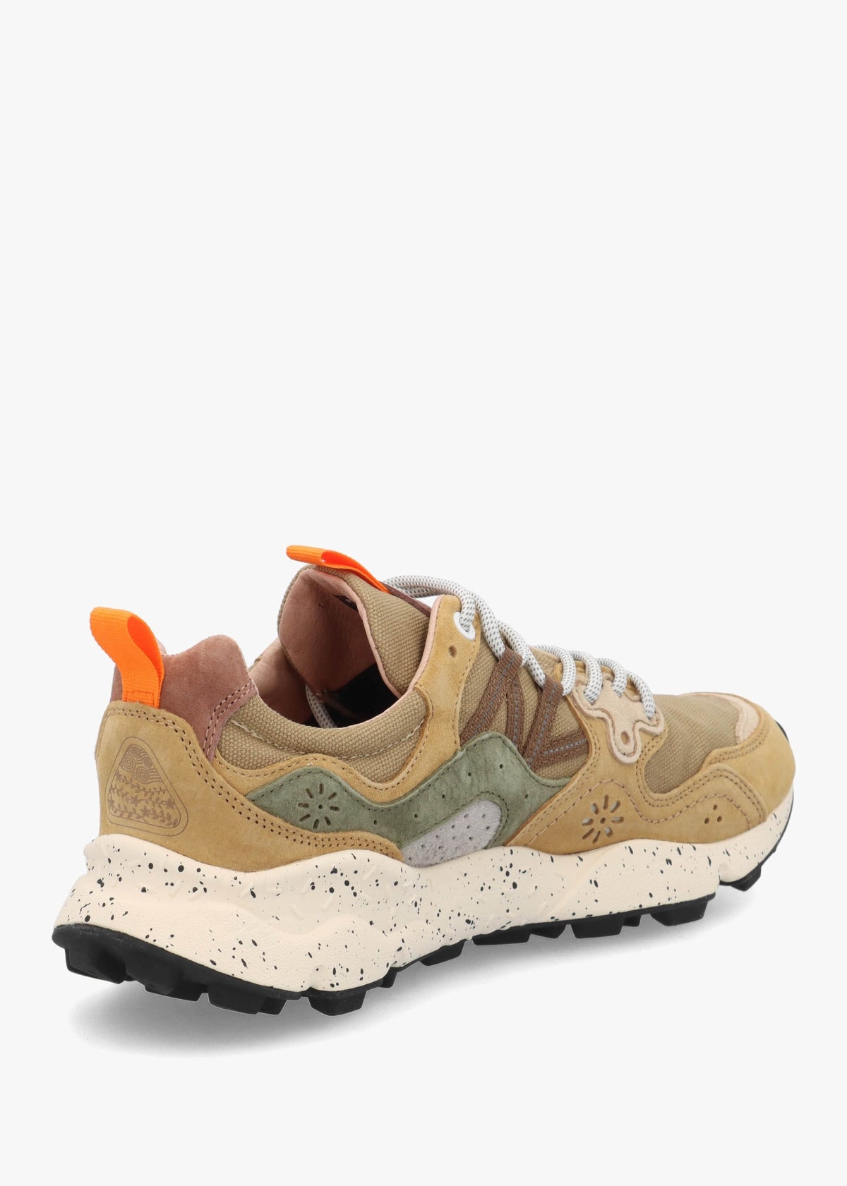Men’s Yamano 3 Kaki Military Canvas & Suede Trainers