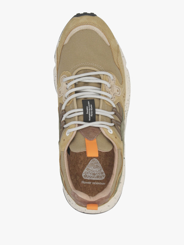 Men’s Yamano 3 Kaki Military Canvas & Suede Trainers