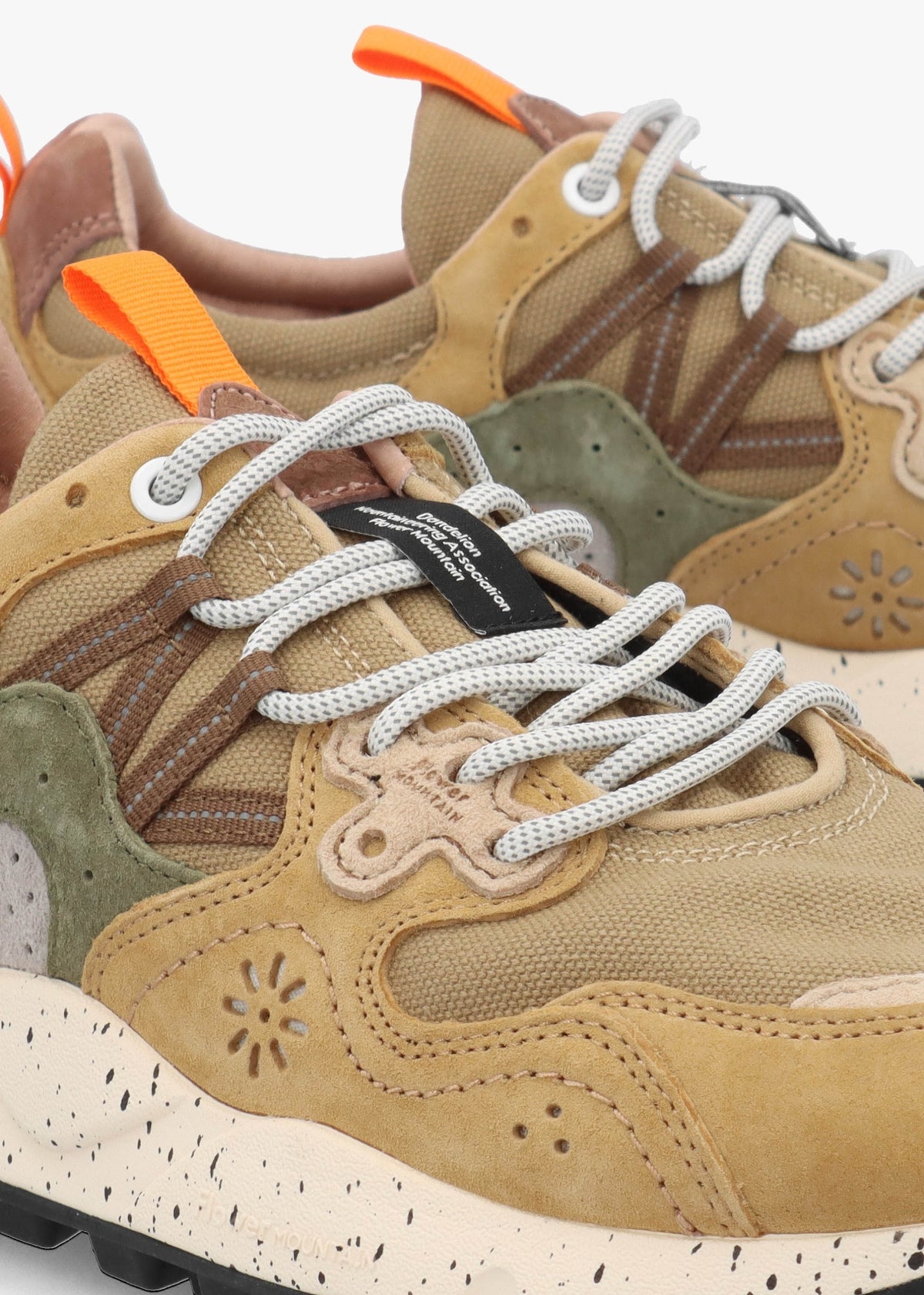 Men’s Yamano 3 Kaki Military Canvas & Suede Trainers