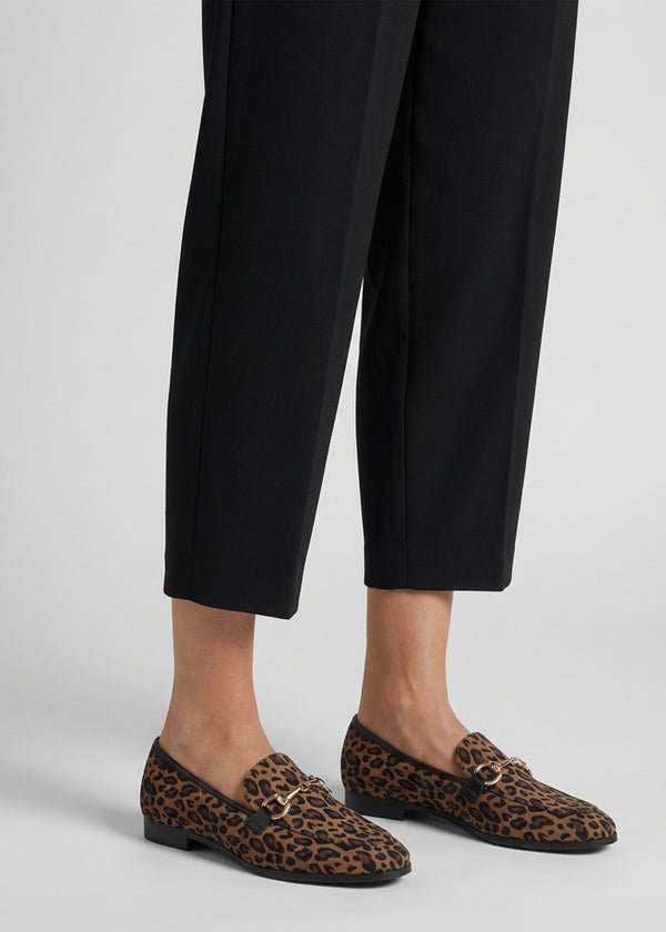 Loafie Leopard Snaffle Loafers