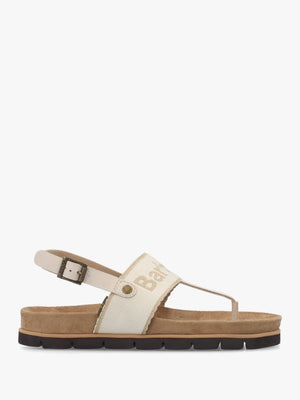 Lumley Beige Toe Post Sandals