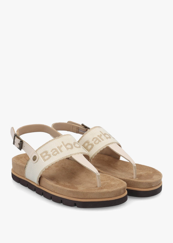 Lumley Beige Toe Post Sandals