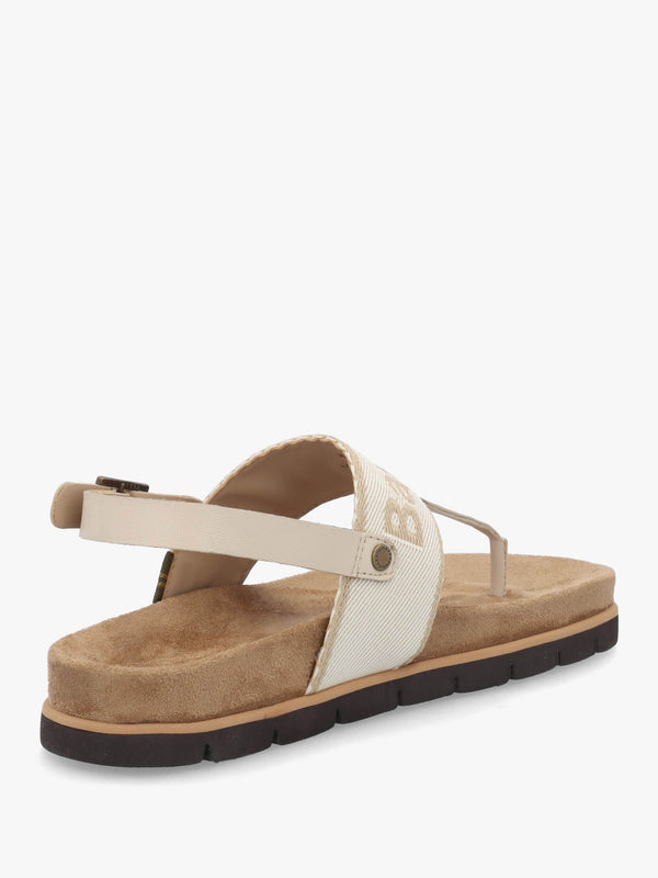 Lumley Beige Toe Post Sandals