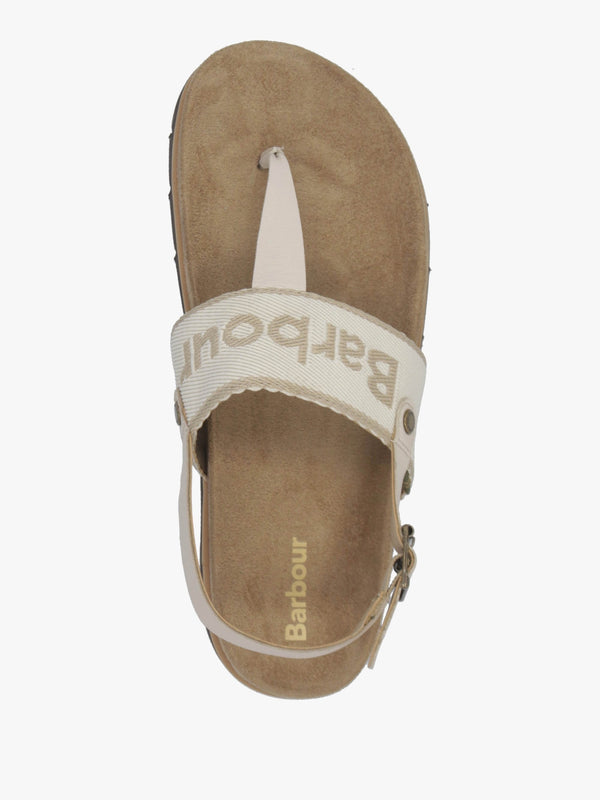 Lumley Beige Toe Post Sandals
