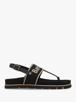 Lumley Black Toe Post Sandals