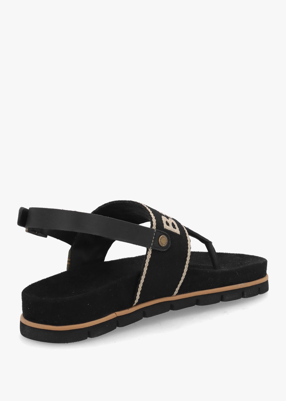 Lumley Black Toe Post Sandals