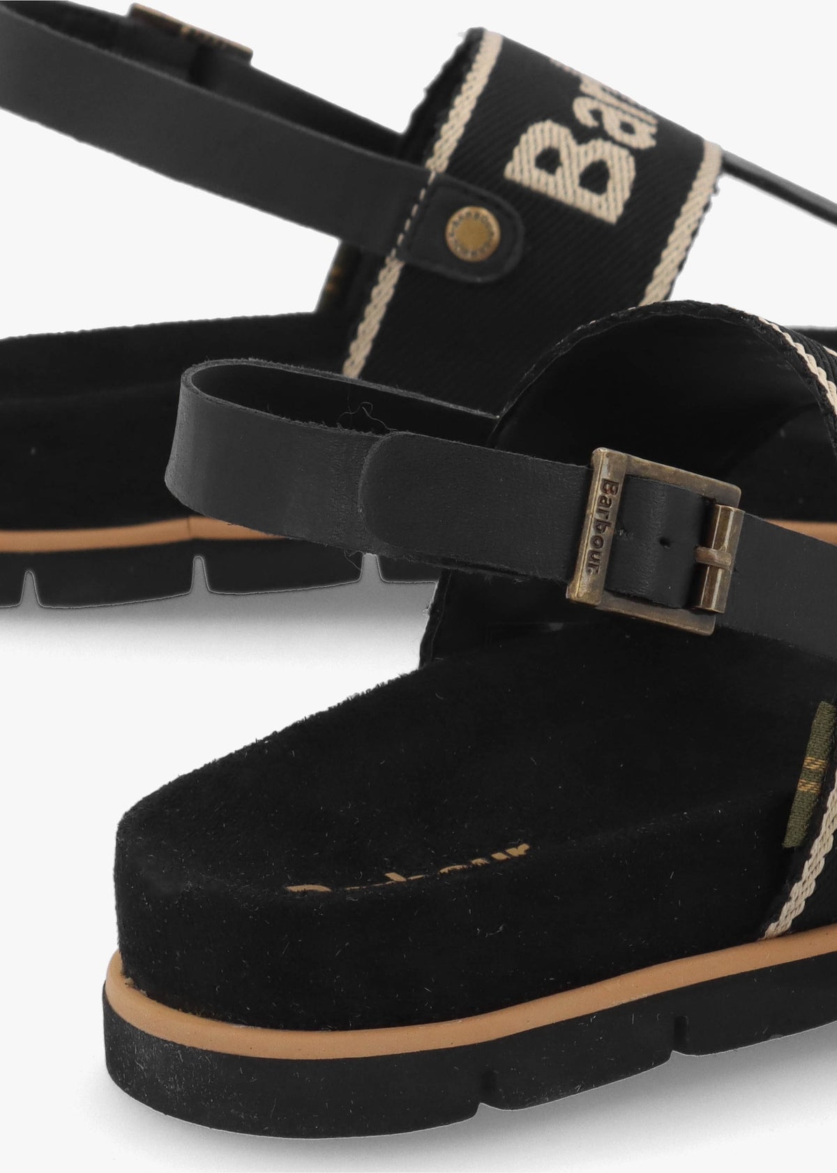 Lumley Black Toe Post Sandals