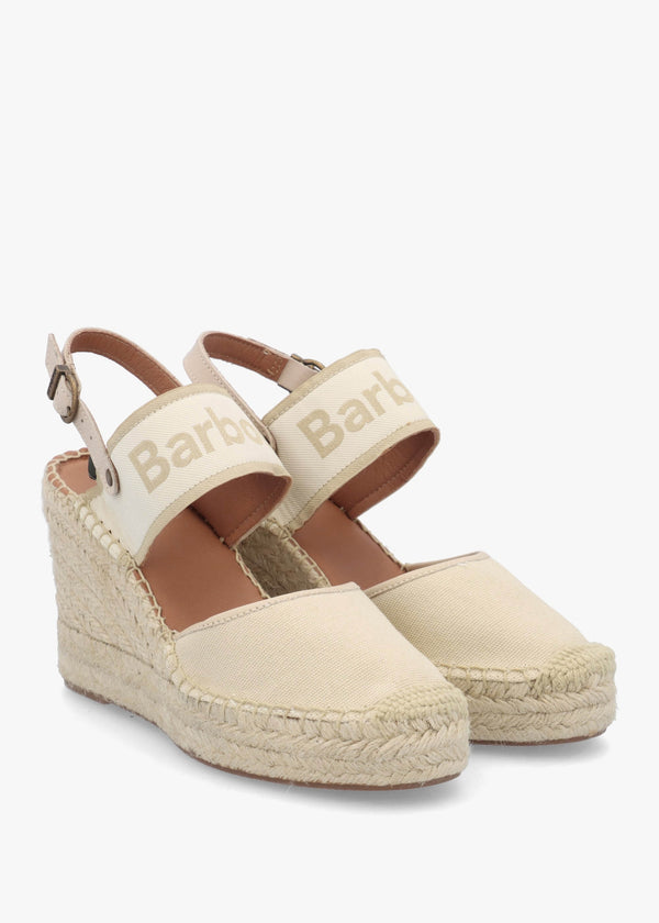 Lyndhurst Beige Wedge Espadrilles