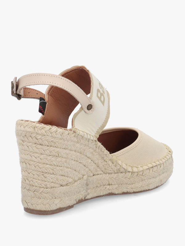 Lyndhurst Beige Wedge Espadrilles