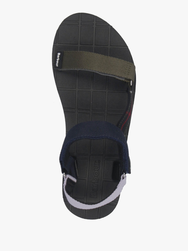 Mila Olive & Navy Sandals