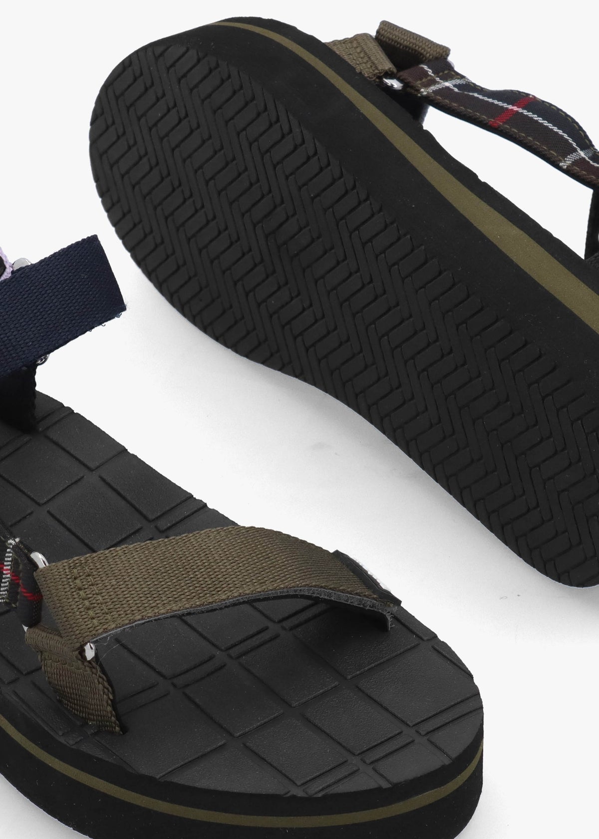 Mila Olive & Navy Sandals