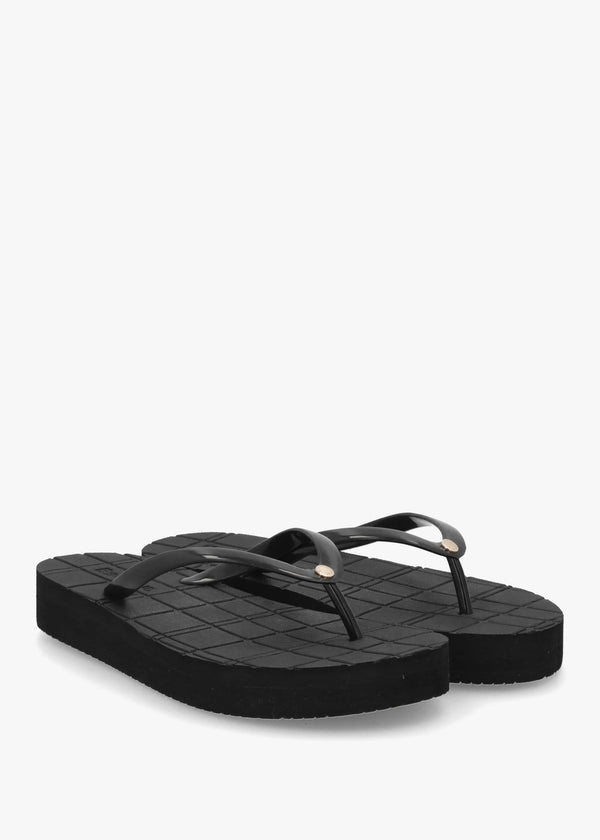 Tilda Black Toe Post Flip Flops