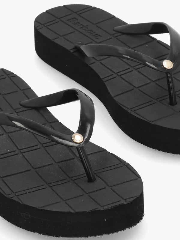 Tilda Black Toe Post Flip Flops