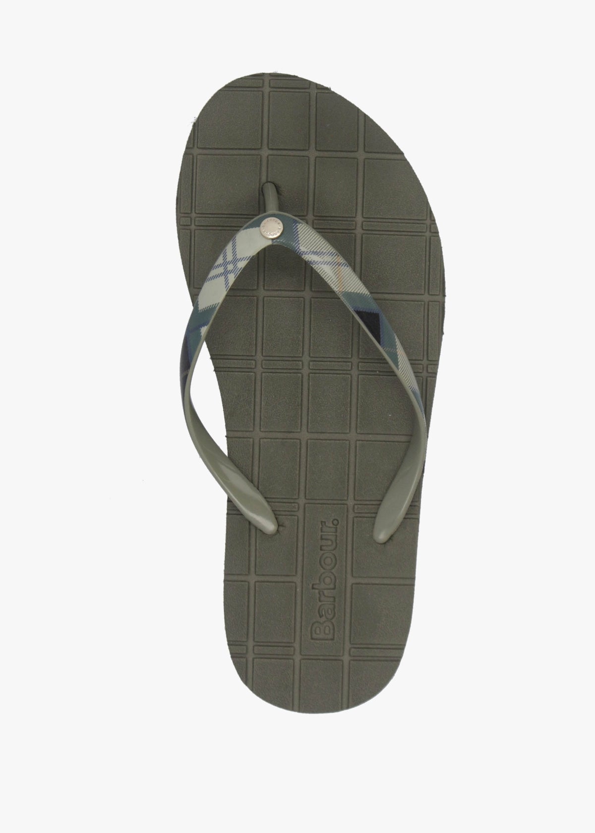 Tilda Olive Toe Post Flip Flops