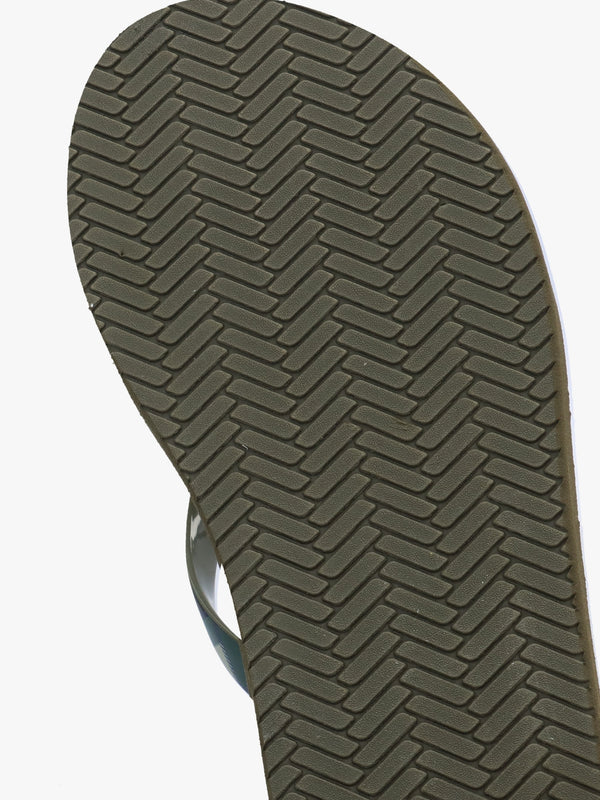 Tilda Olive Toe Post Flip Flops