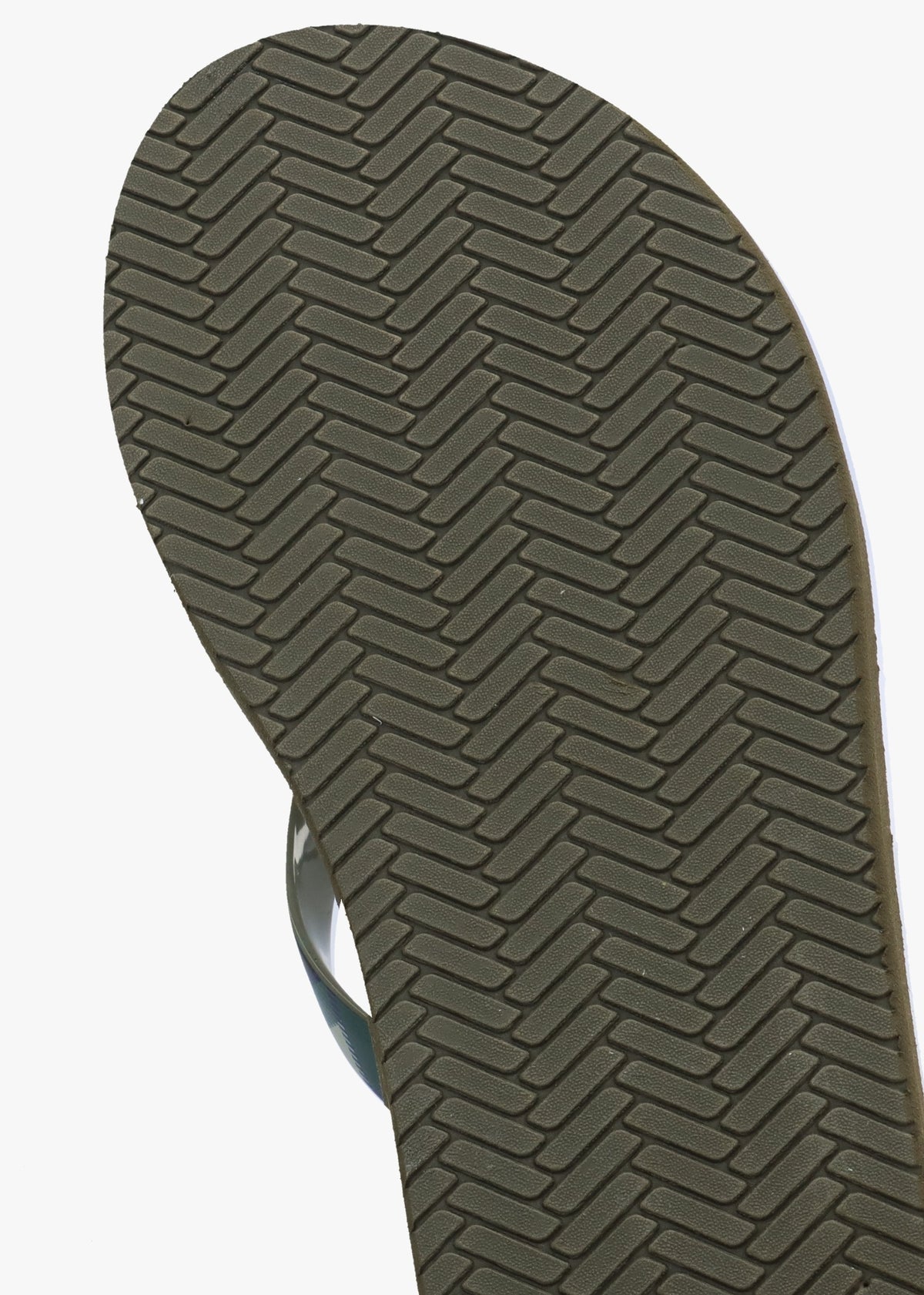 Tilda Olive Toe Post Flip Flops