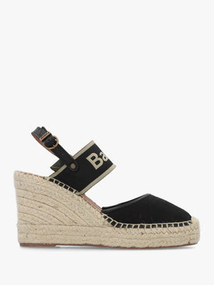 Lyndhurst Black Wedge Espadrilles