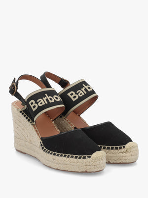 Lyndhurst Black Wedge Espadrilles