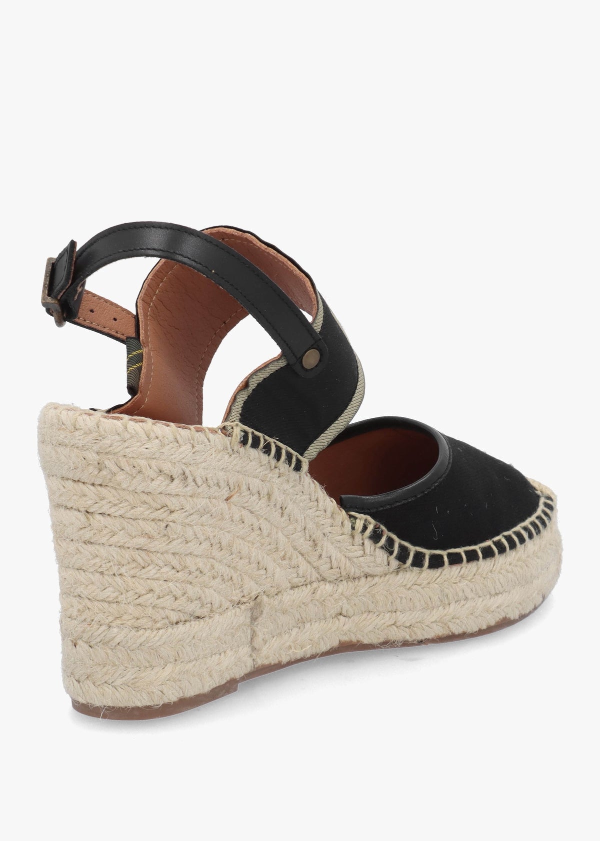 Lyndhurst Black Wedge Espadrilles
