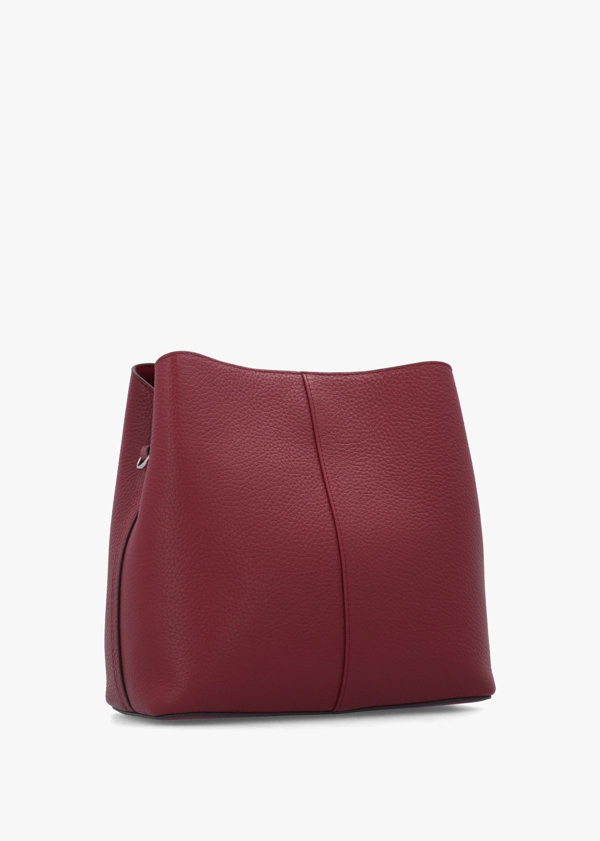 Dukes Place Medium Compartment Carmine Grained Leather Cross-Body Bag