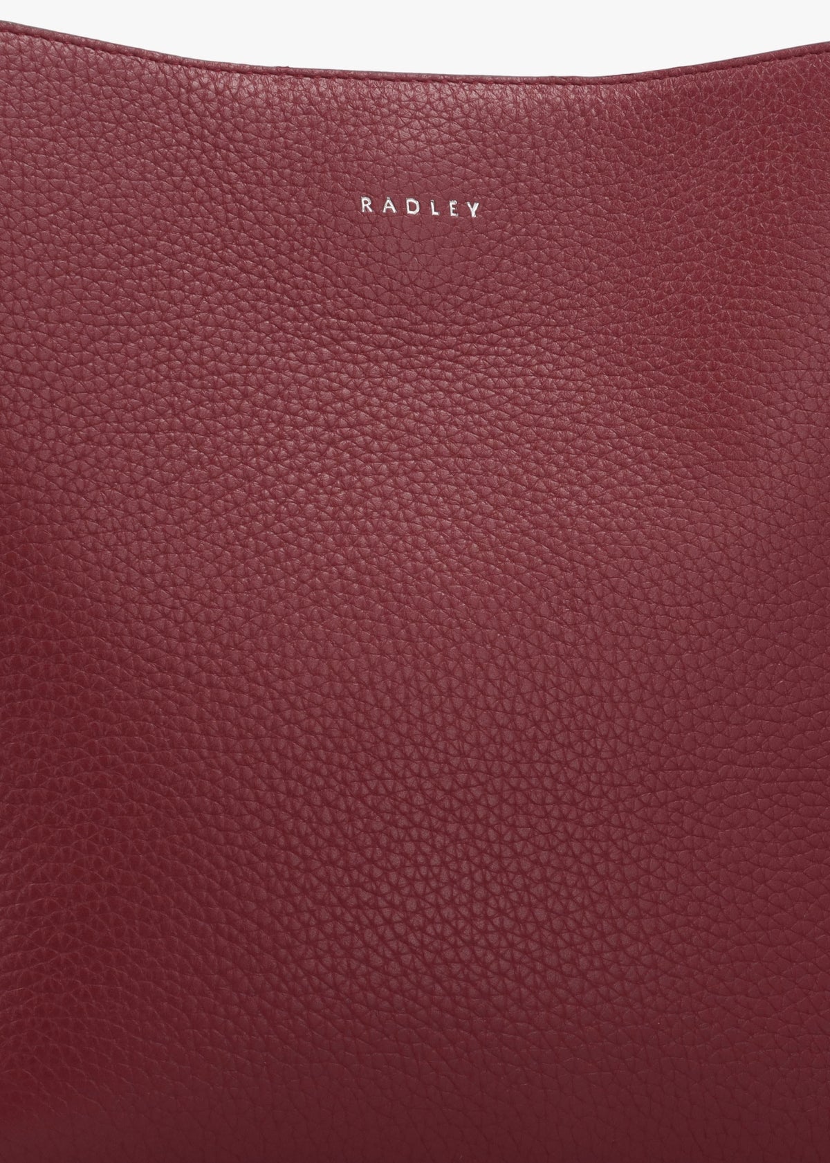 Dukes Place Medium Compartment Carmine Grained Leather Cross-Body Bag