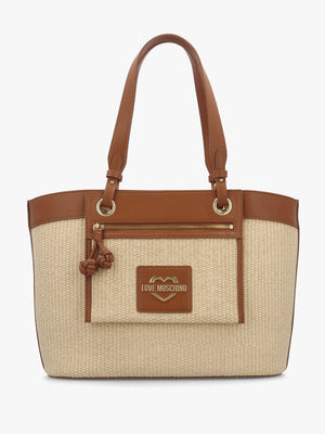 Straw Chic Cuoio Tote Bag