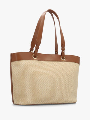 Straw Chic Cuoio Tote Bag