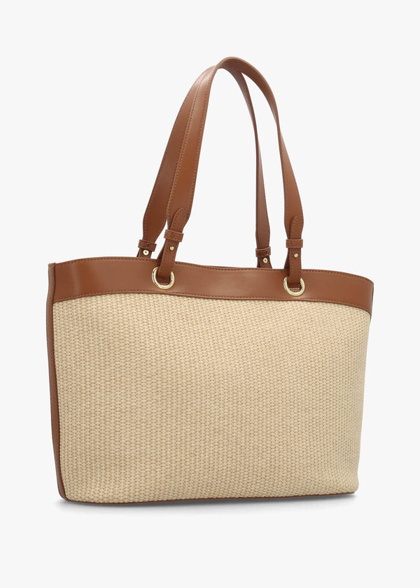 Straw Chic Cuoio Tote Bag