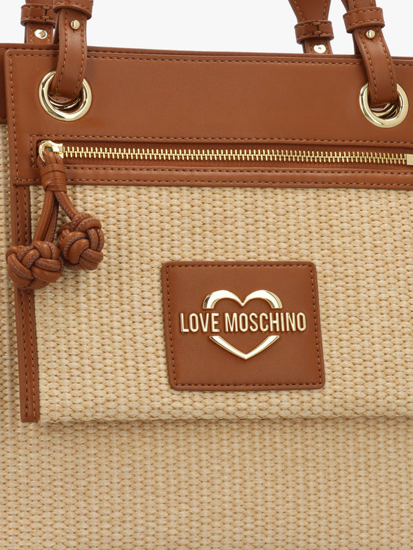 Straw Chic Cuoio Tote Bag