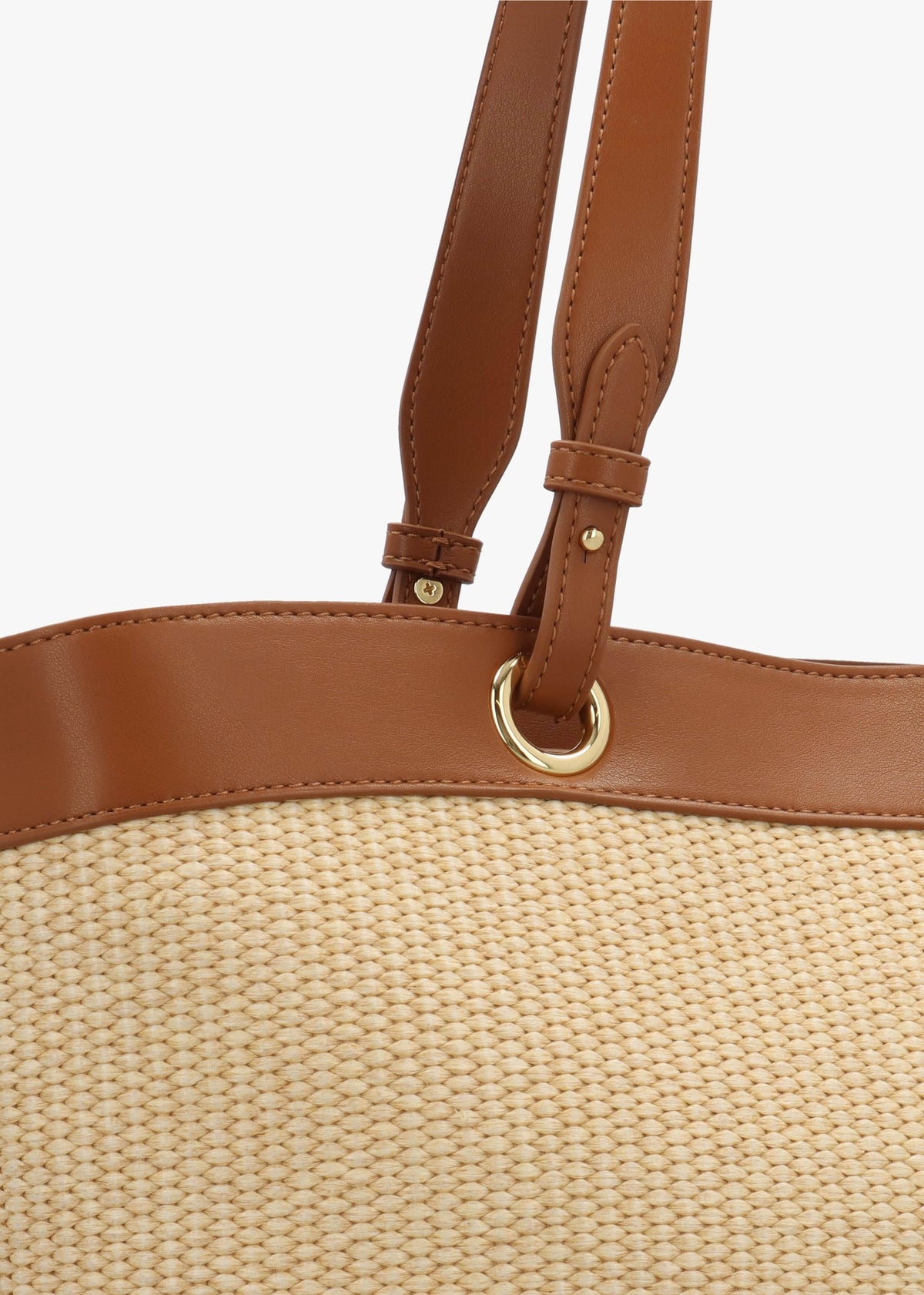 Straw Chic Cuoio Tote Bag