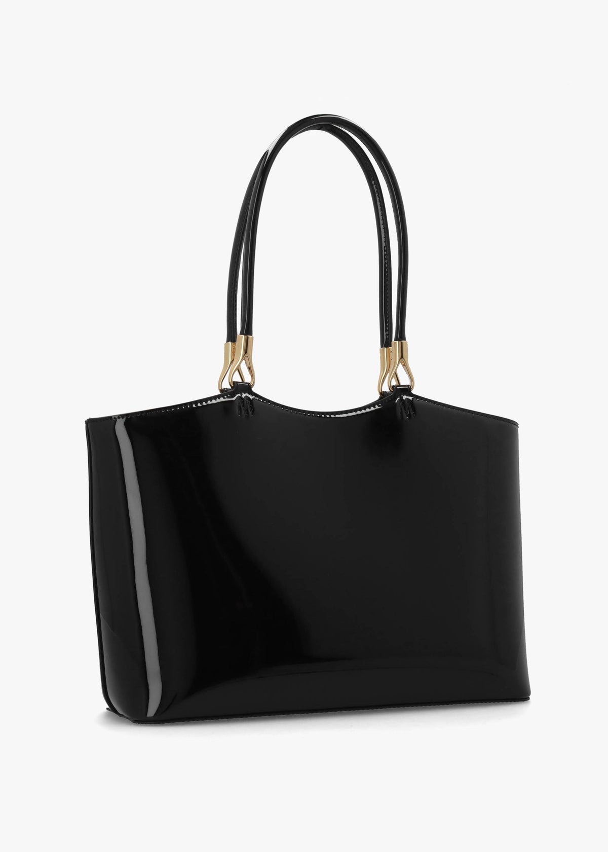Enameled Logo Nero Tote Bag