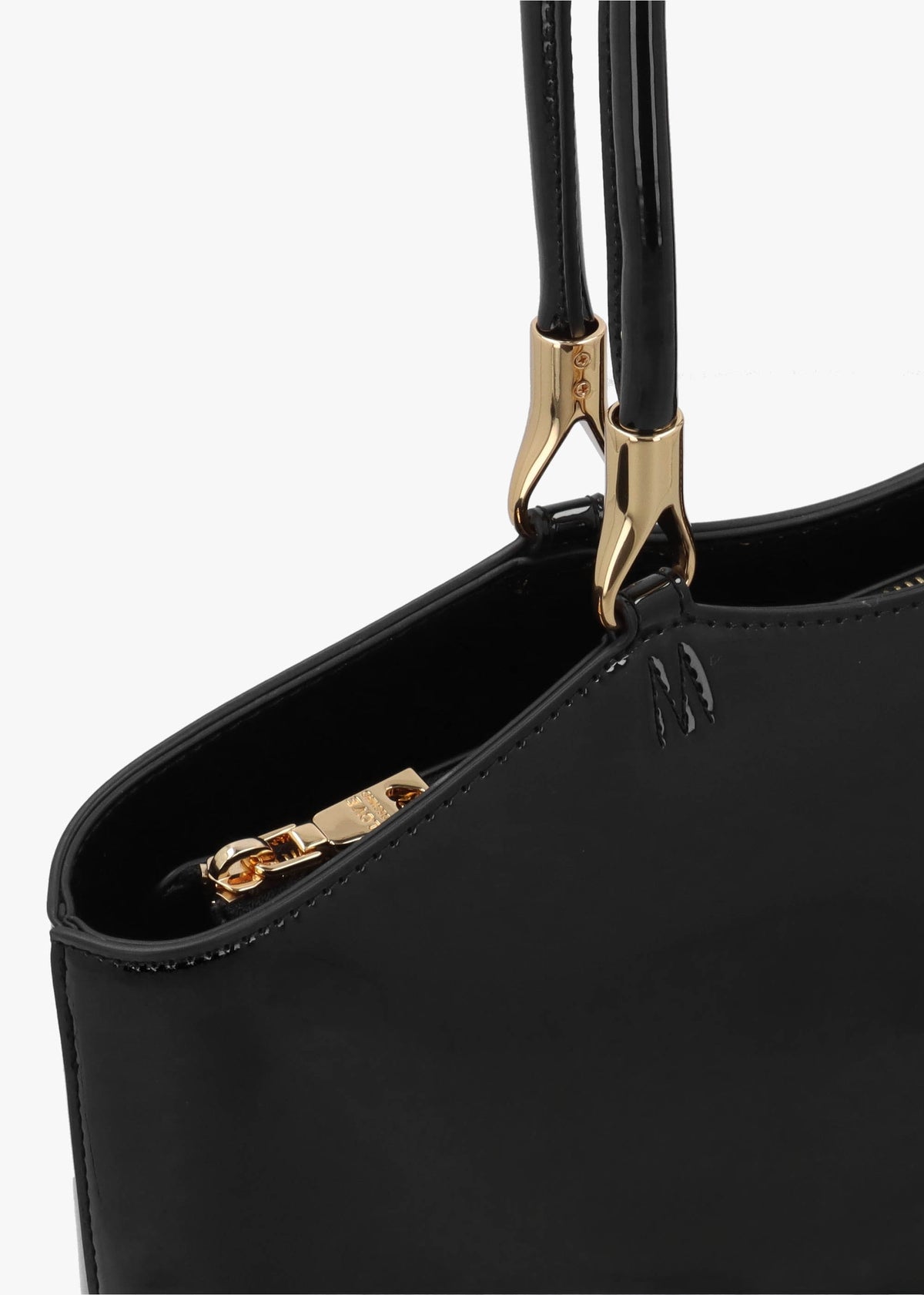 Enameled Logo Nero Tote Bag