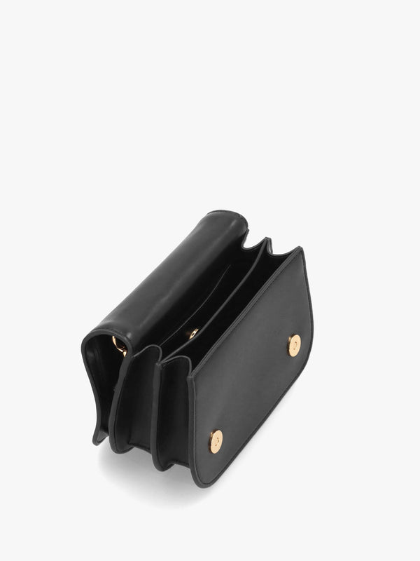 Quilted Nero Embossed Top Handle Shoulder Bag