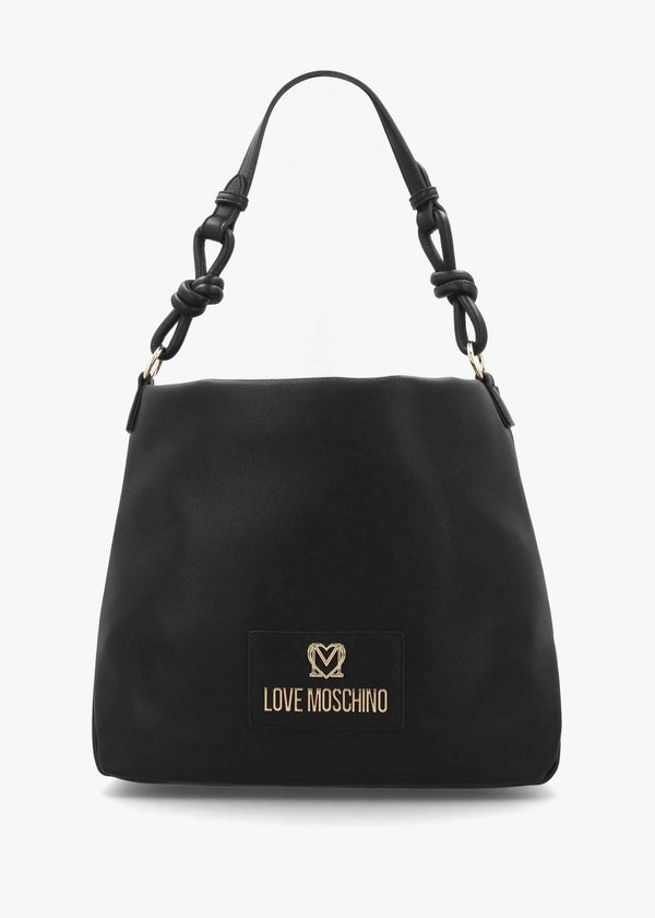 Cord Trick Large Nero Shoulder Bag