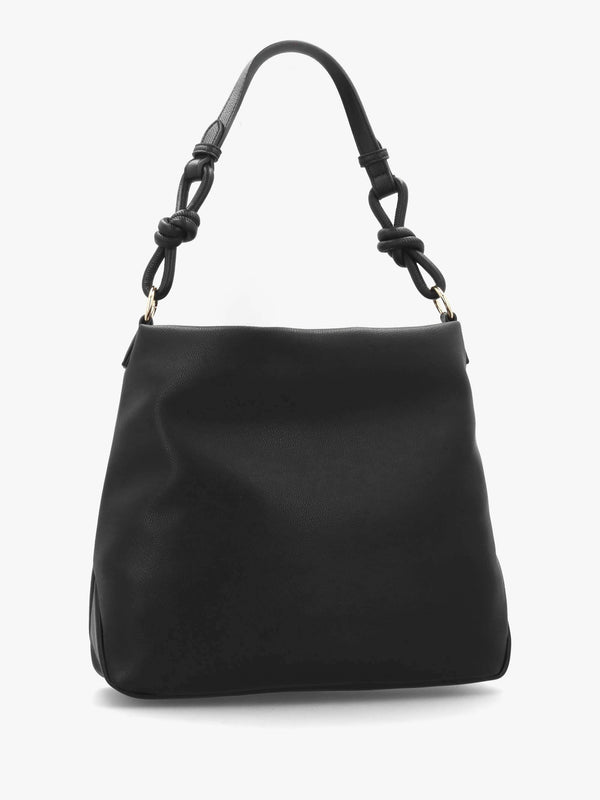 Cord Trick Large Nero Shoulder Bag