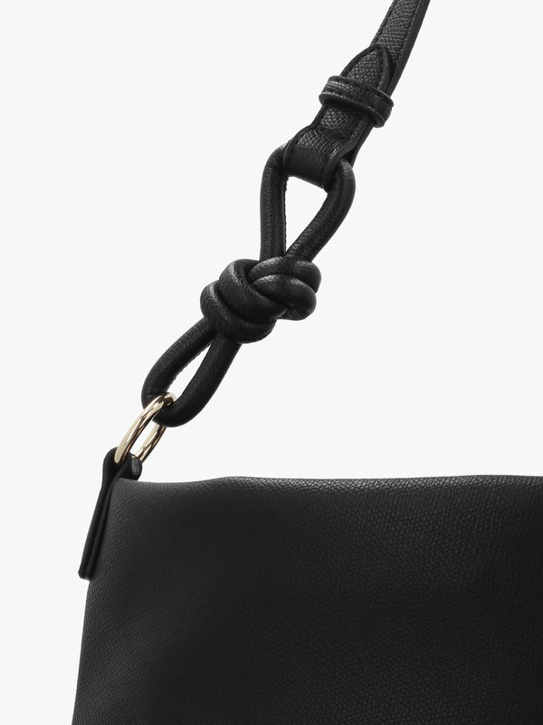 Cord Trick Large Nero Shoulder Bag